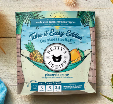 Photograph of product: Take It Easy Eddies ~ Pineapple Orange [5mg] 10pk