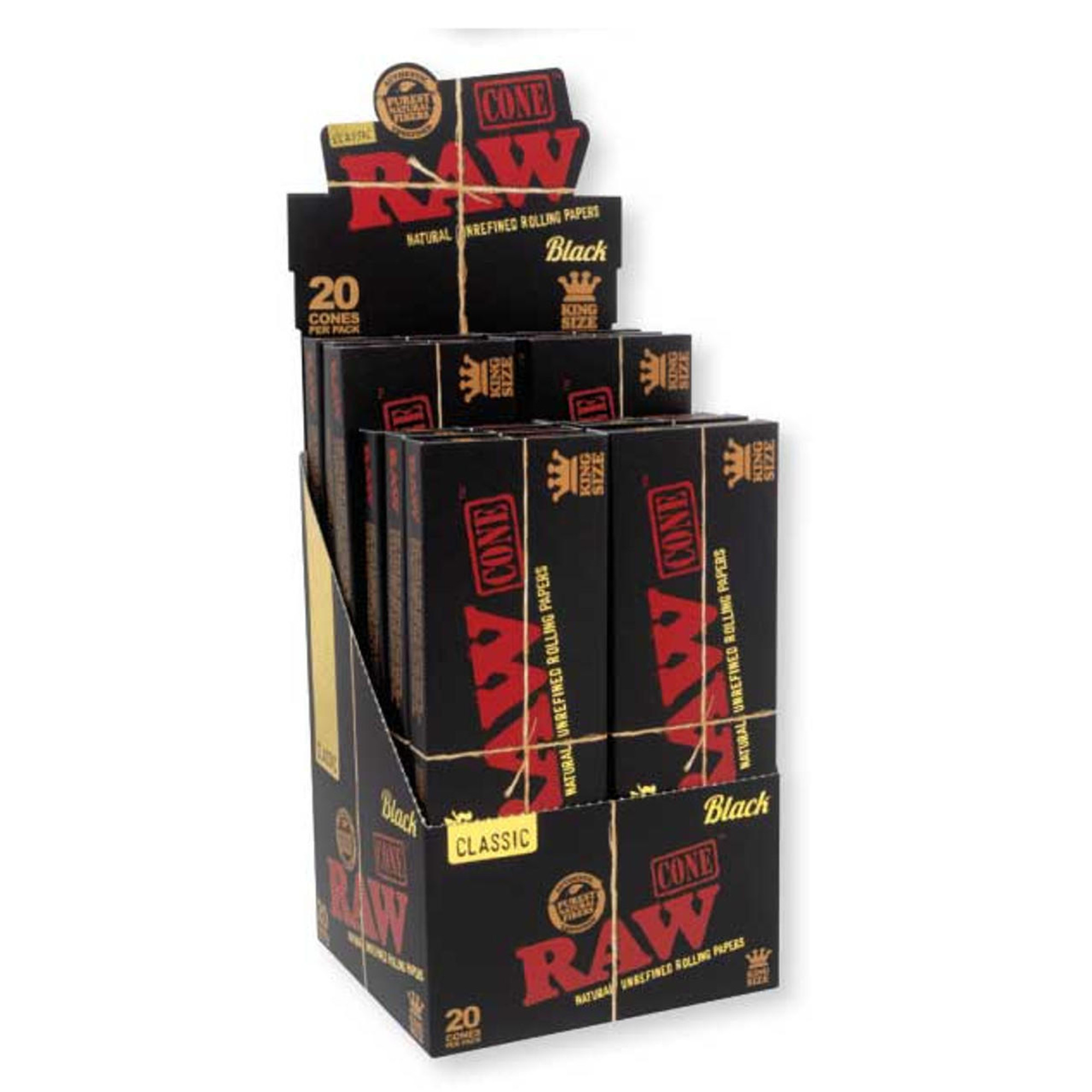 Photograph of product: Raw - Black Tips Booklet 50 Count