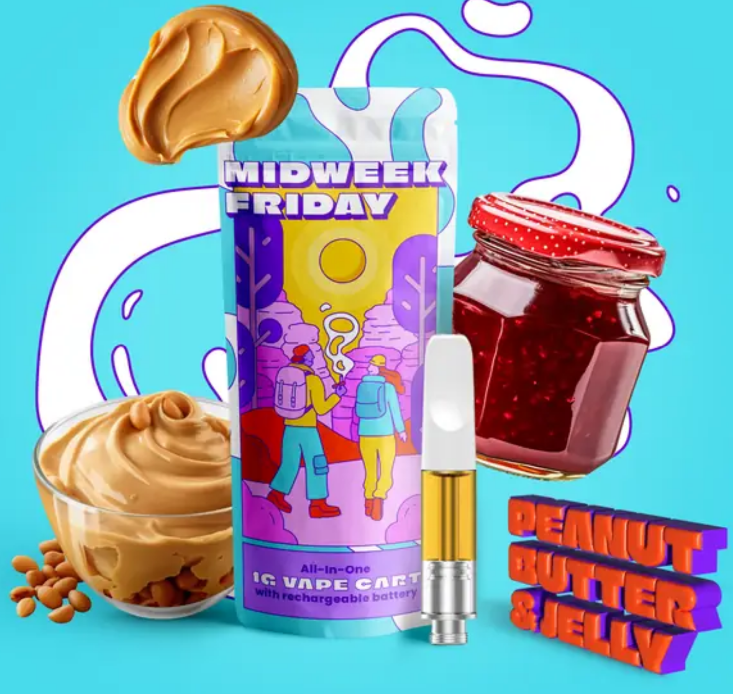 Photograph of product: MWF - Cartridge Peanut Butter and Jelly - 1g