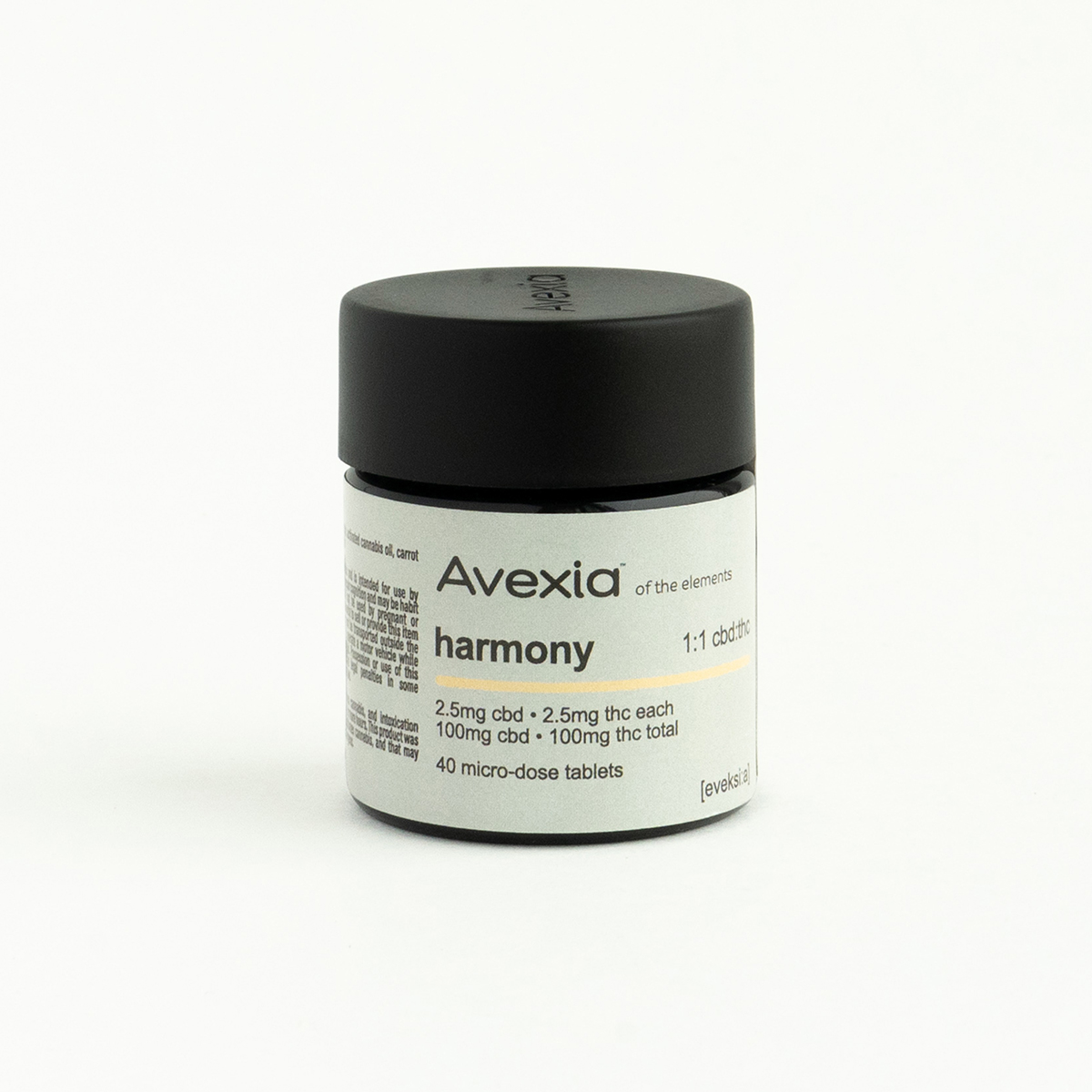 Photograph of product: Harmony 1:1 CBD:TH-oui Tablets 40ct (100mg)