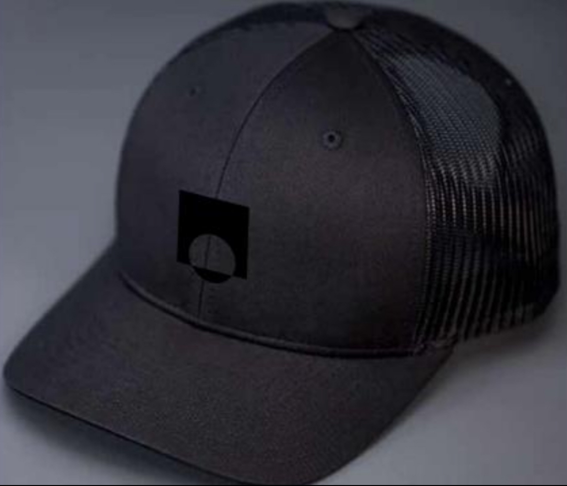 Photograph of product: ECC Trucker Hat - Black/Black