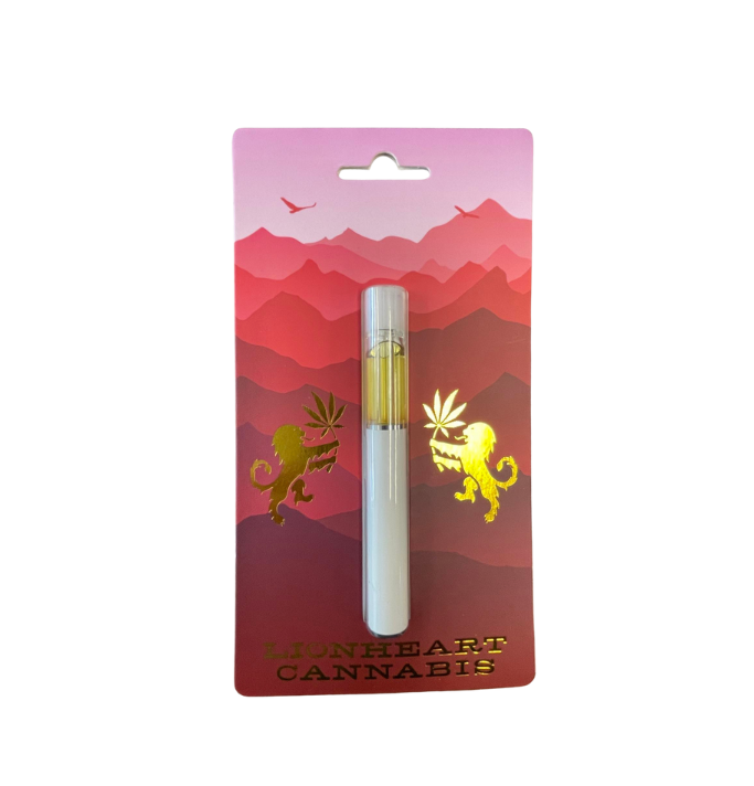 Photograph of Product: All Glass Disposable Cart - Grape Soda - Lionheart Cannabis