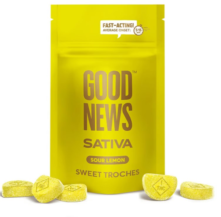 Photograph of product: Sour Lemon | 5mg Troches | 20pk