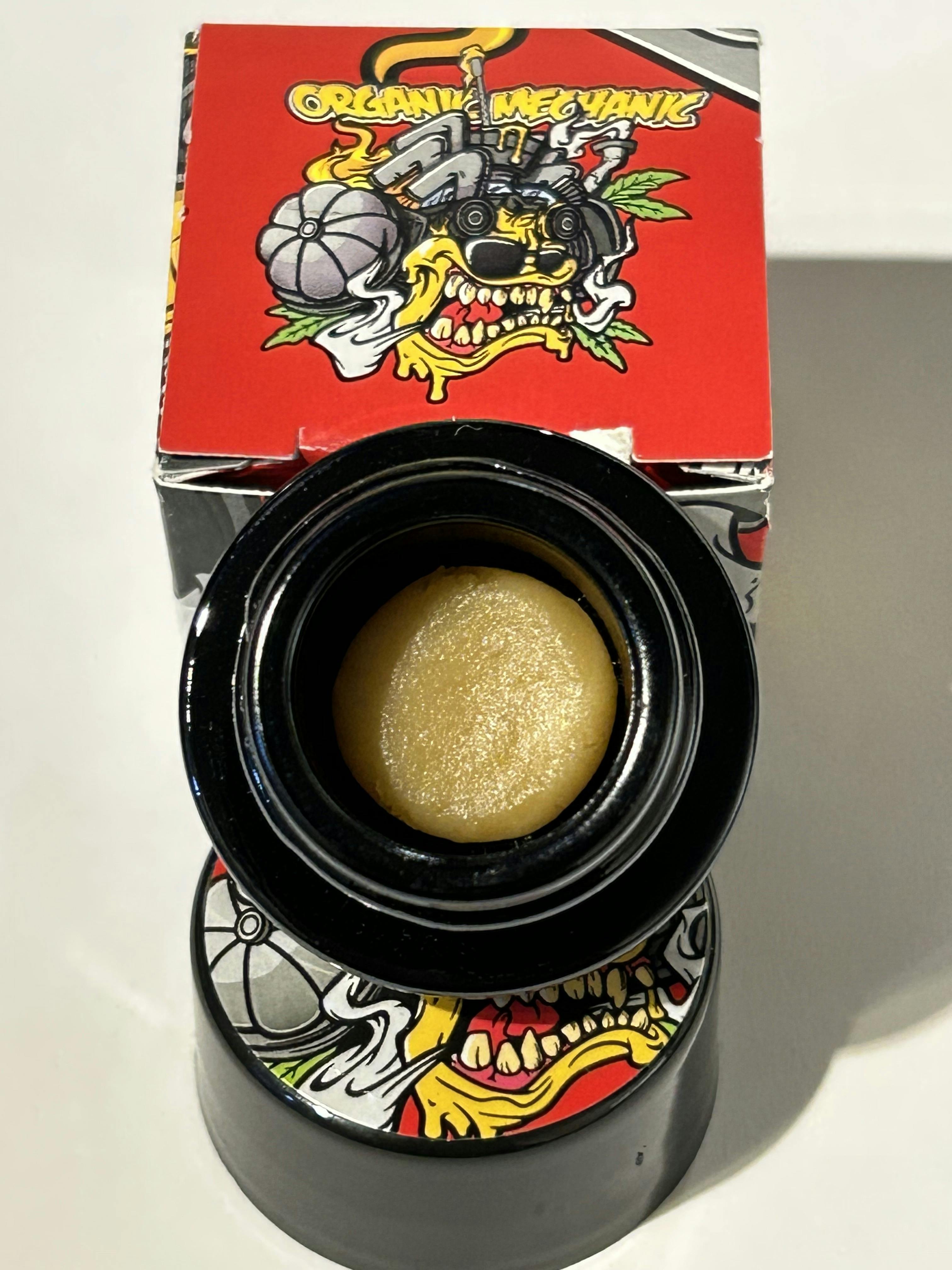 Photograph of product: ORGANIC MECHANIC | MOTOR BREATH | LIVE ROSIN | 1G