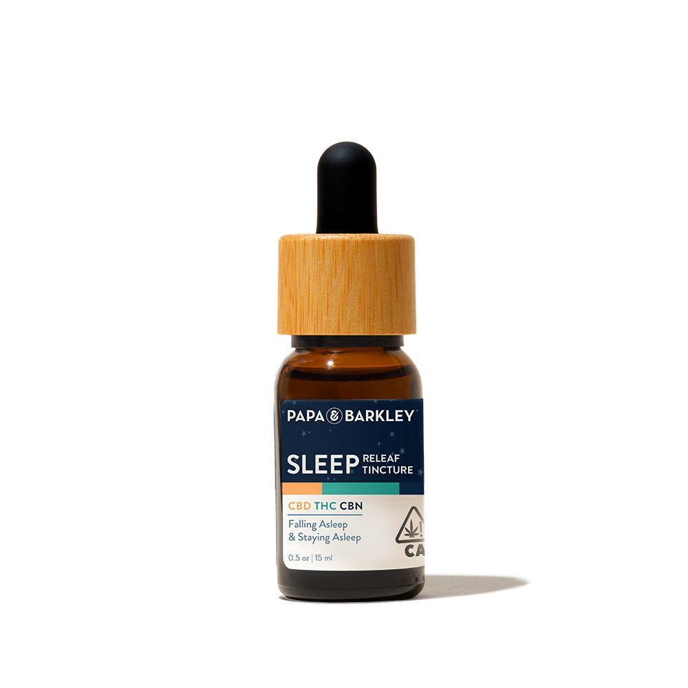 Photograph of product: Papa & Barkley | Sleep Releaf CBN Tincture (15ml) | 502mg CBD/507mg TH-oui