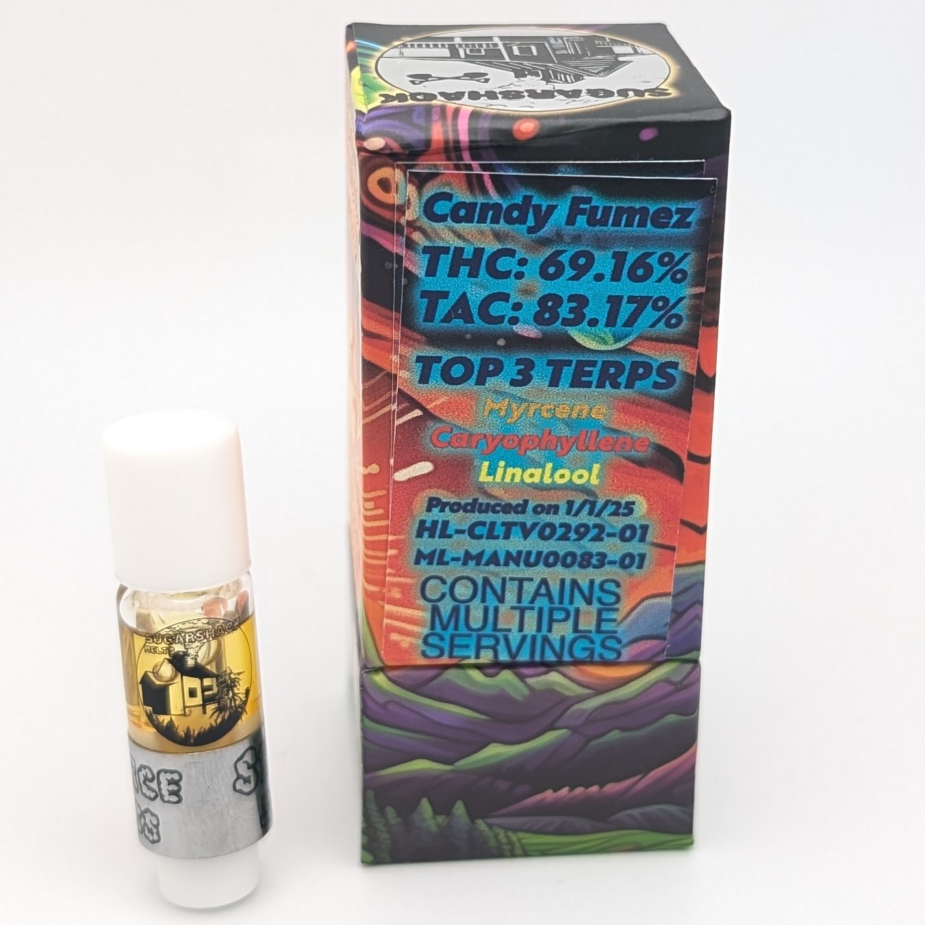 Photograph of product: Candy Fumez .5g Rosin Cart