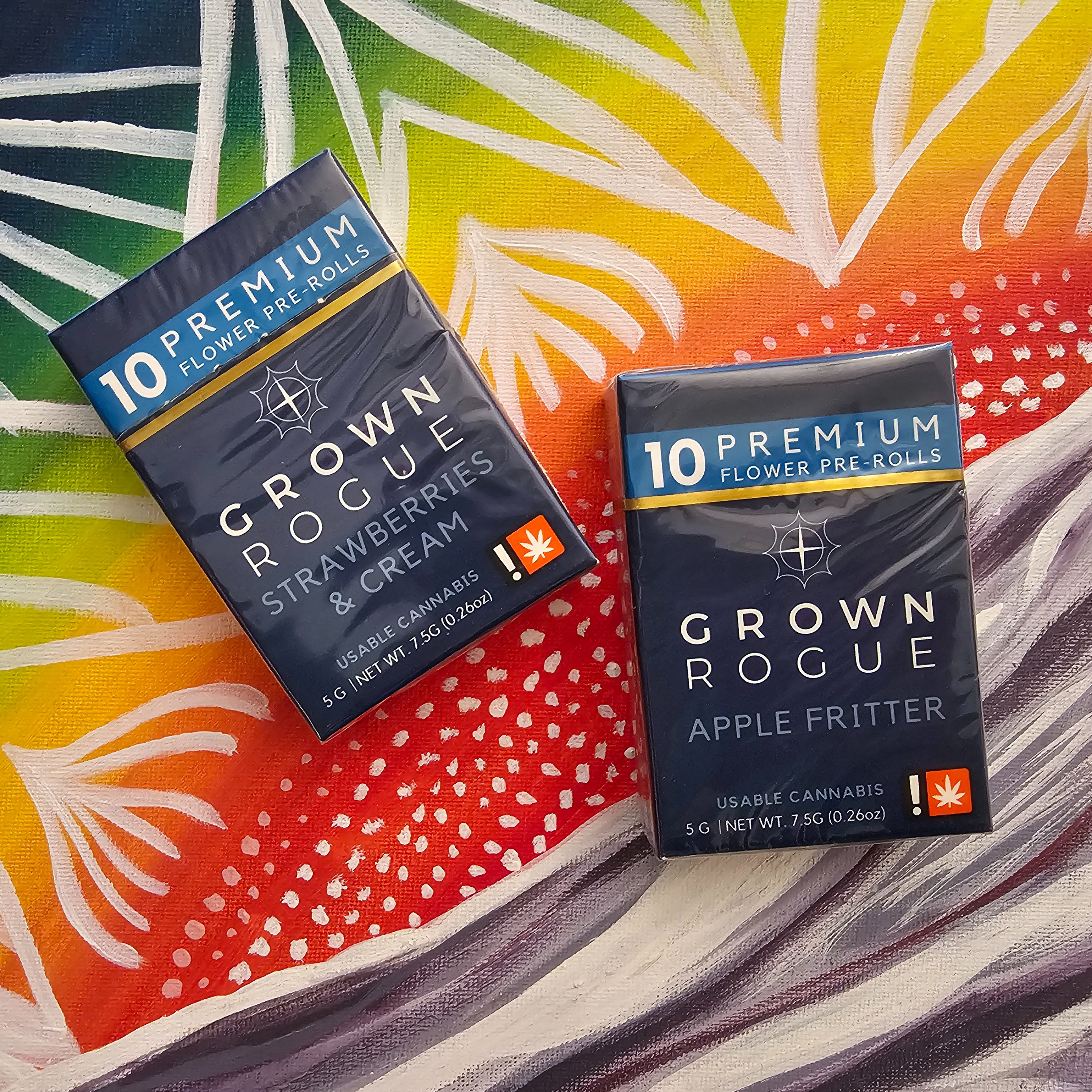 Photograph of product: Grown Rouge: .5 10pk Gator Breath (H) Mimosa (S) Prerolls