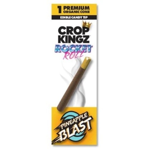 Photograph of product: Crop Kingz Rocket Roll 1pk Hemp Cones - Pineapple Blast