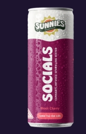 Photograph of product: Black Cherry Sparkling Water | Carbonated Drink | 10mg