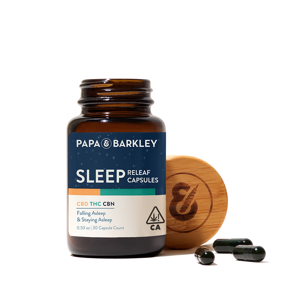 Photograph of product: Papa & Barkley - 1:1:1 CBD:TH-oui:CBN - 30ct Capsules - Sleep