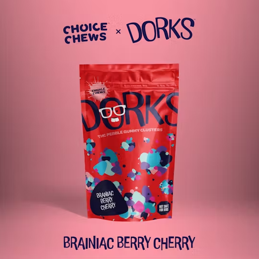 Photograph of product: Choice 200mg Dorks - Brainiac Berry Cherry