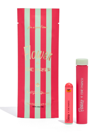 Photograph of product: Edie Parker | "Happiest Hour" Petal Puffer - Peach Bellini | Disposable Vape | .5g