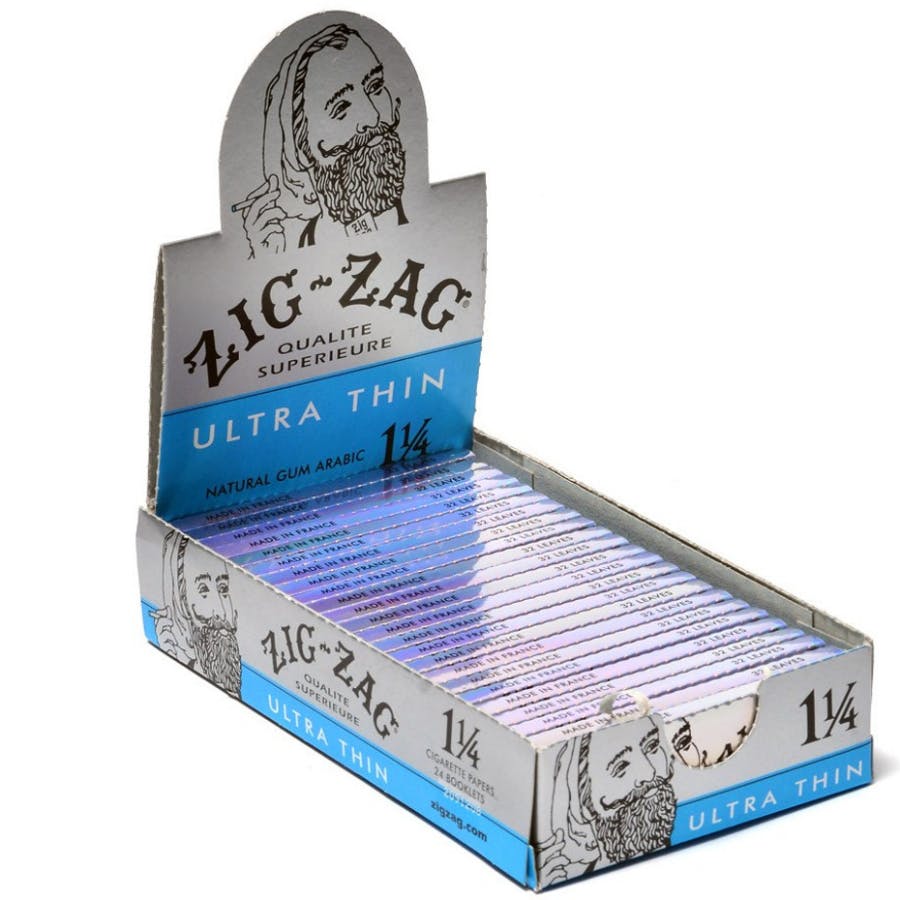 Photograph of product: ZIG ZAG - ULTRA THIN SILVER 1 1/4"