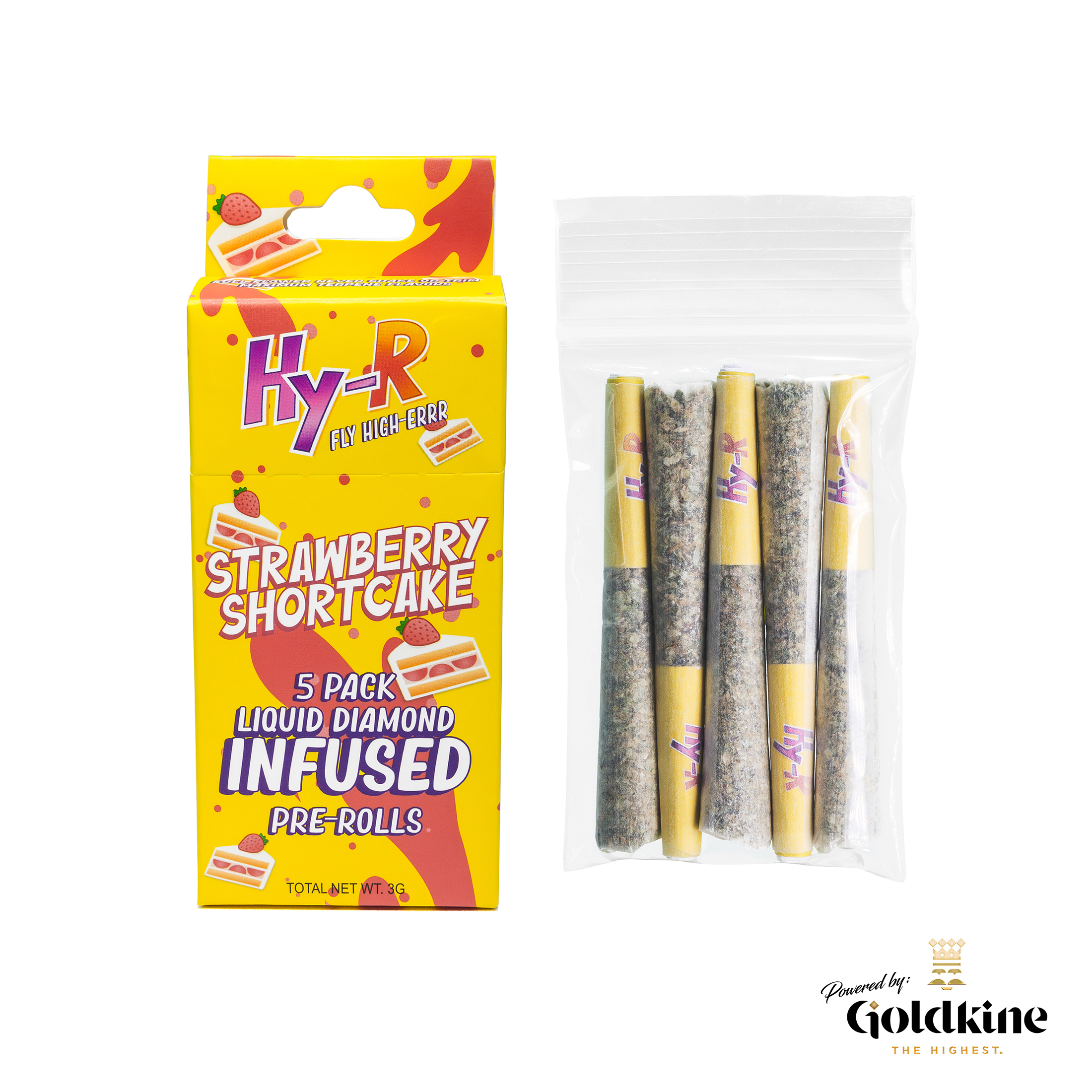 Photograph of product: HYR | Infused Pack | Strawberry Shortcake | 4x.75g