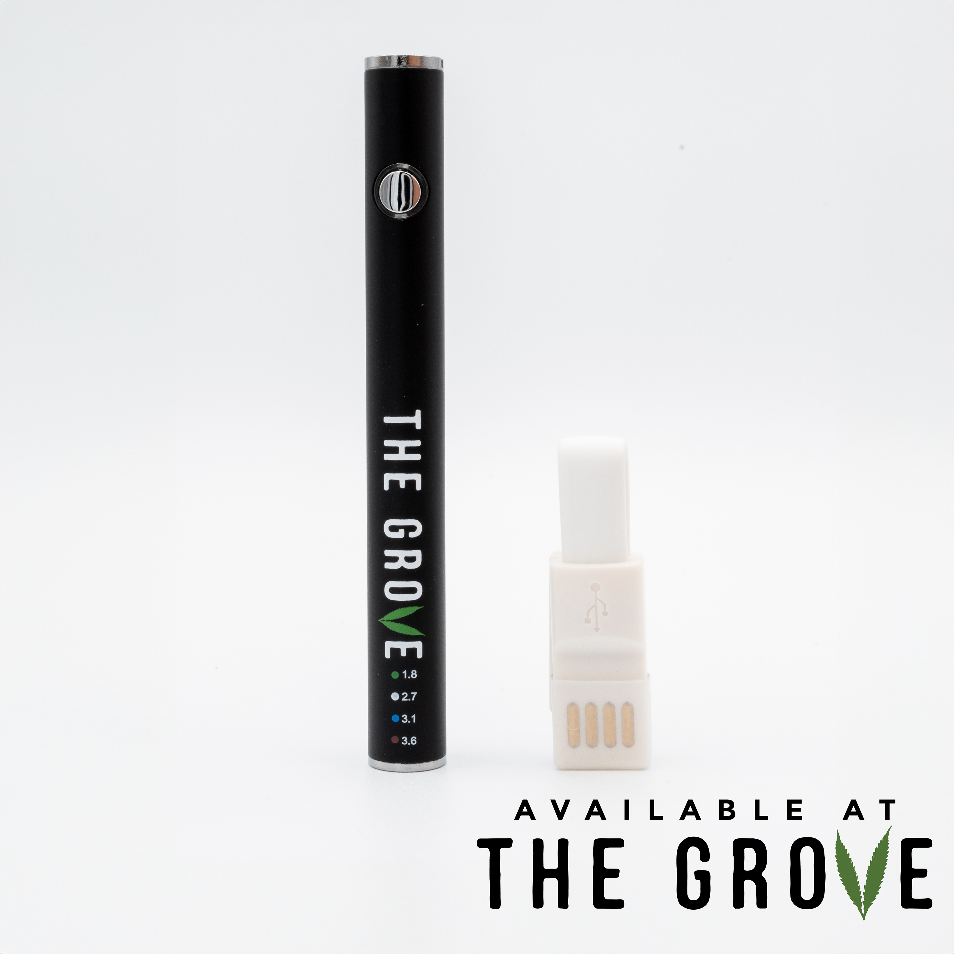 Photograph of Product: The Grove | Button 510 Thread Battery - Black