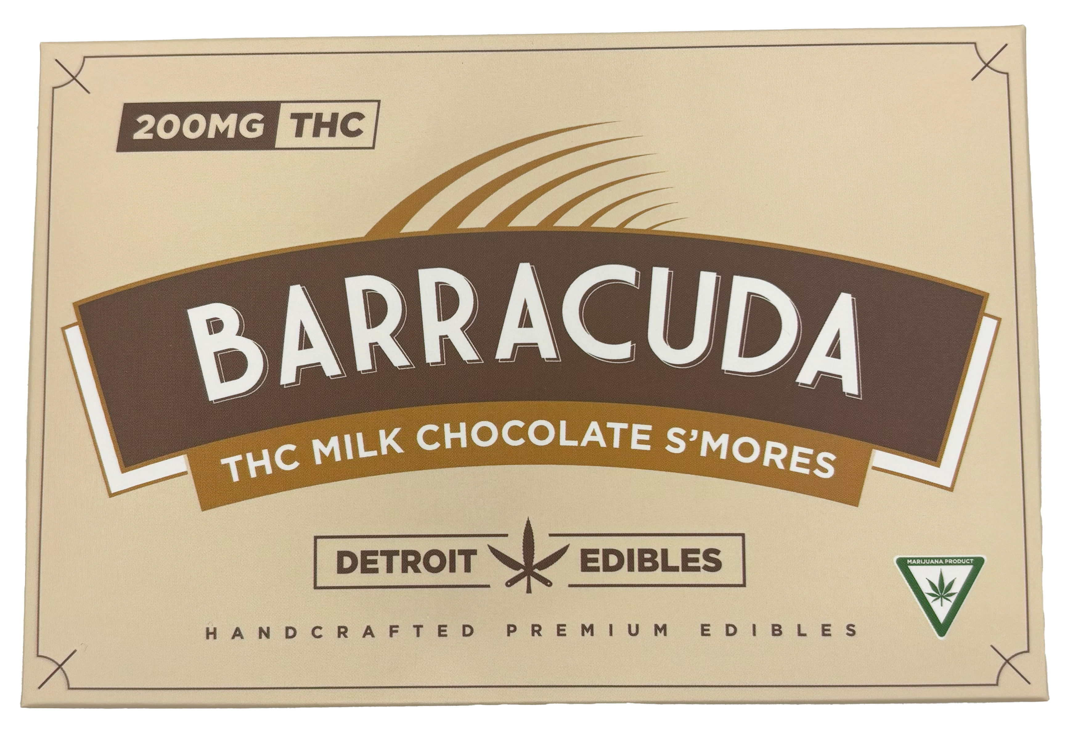 Photograph of Product: Barracuda | S'mores Milk Chocolate Bar | Chocolate Edible | 200mg THC