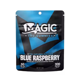 Photograph of Product: Blue Raspberry Gummies 4pk - 200mg