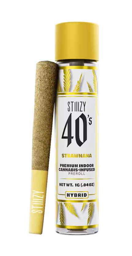 Photograph of product: Stiiizy Strawnana Infused Preroll Rec