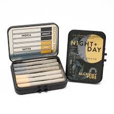 Photograph of product: Alchemy Pure | 6pk .5 Sungrown Prerolls | Night/ Day Blue Dream (S) / 333 Moonlight (i)