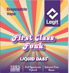 Photograph of product: LL | First Class Funk Resin Disposable (AU)