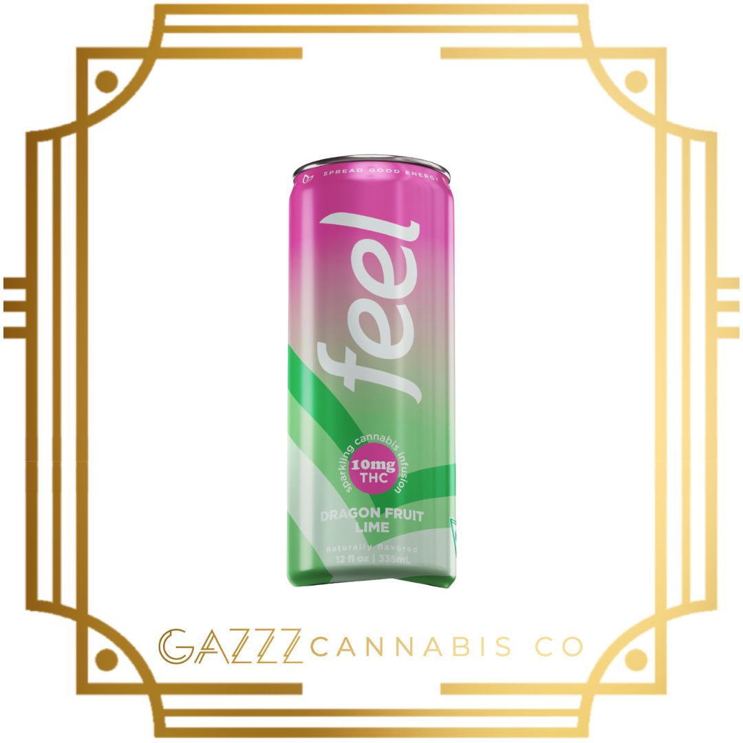 Photograph of product: Feel Energy | Seltzer 10mg | Dragon Fruit Lime