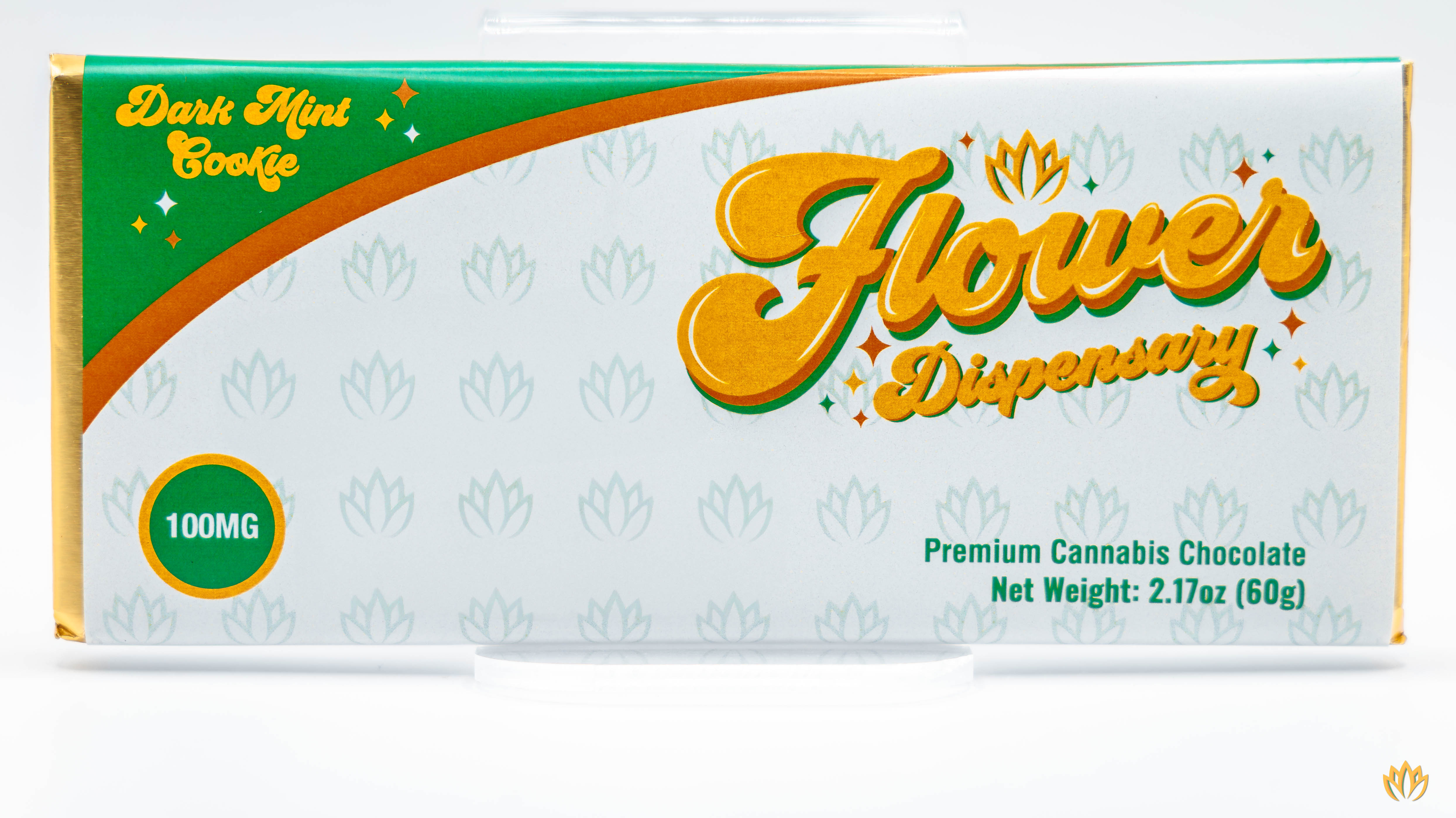 Photograph of product: Dark Mint Cookie Bar 100mg