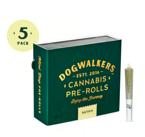 Photograph of product: DOGWALKERS L'ORANGE  5PK PRE-ROLL 1.75G