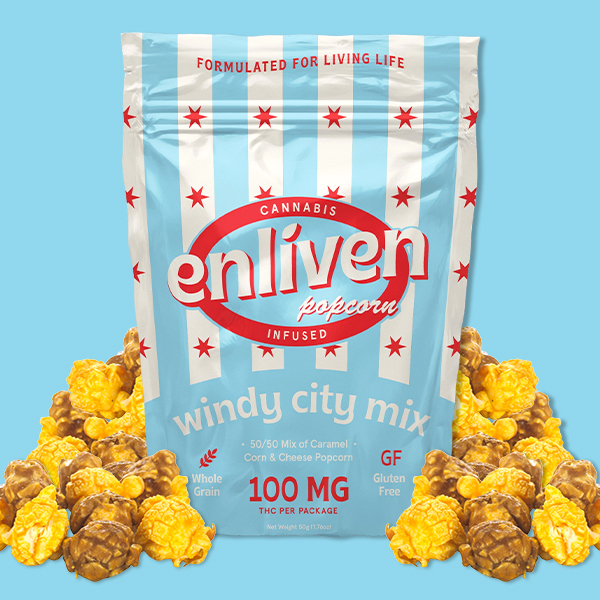 Photograph of product: Windy City Popcorn Mix | 100mg | Enliven