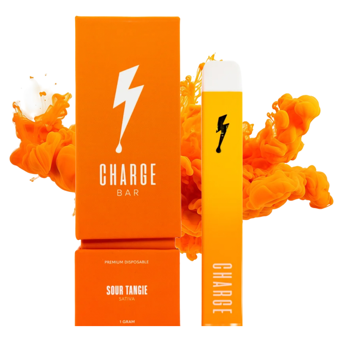 Photograph of product: Sour Tangie Charge Bar | Disposable Vape | 1g