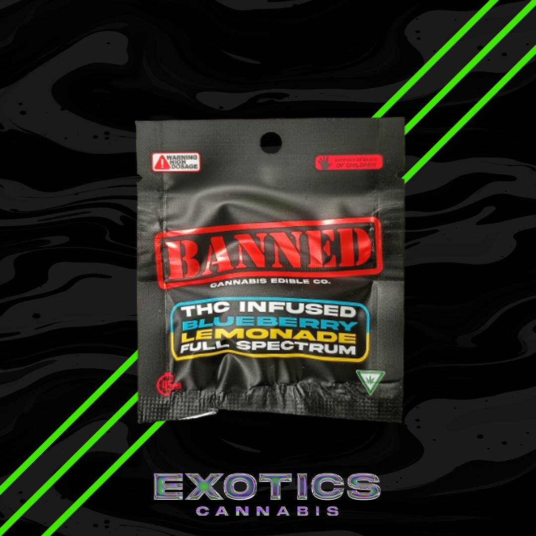 Photograph of product: Banned - Blueberry Lemonade Full Spectrum Gummy (Single) 200mg