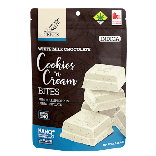 Photograph of product: Cookies 'N Cream Bites Oui'd 10-Pack | 100mg