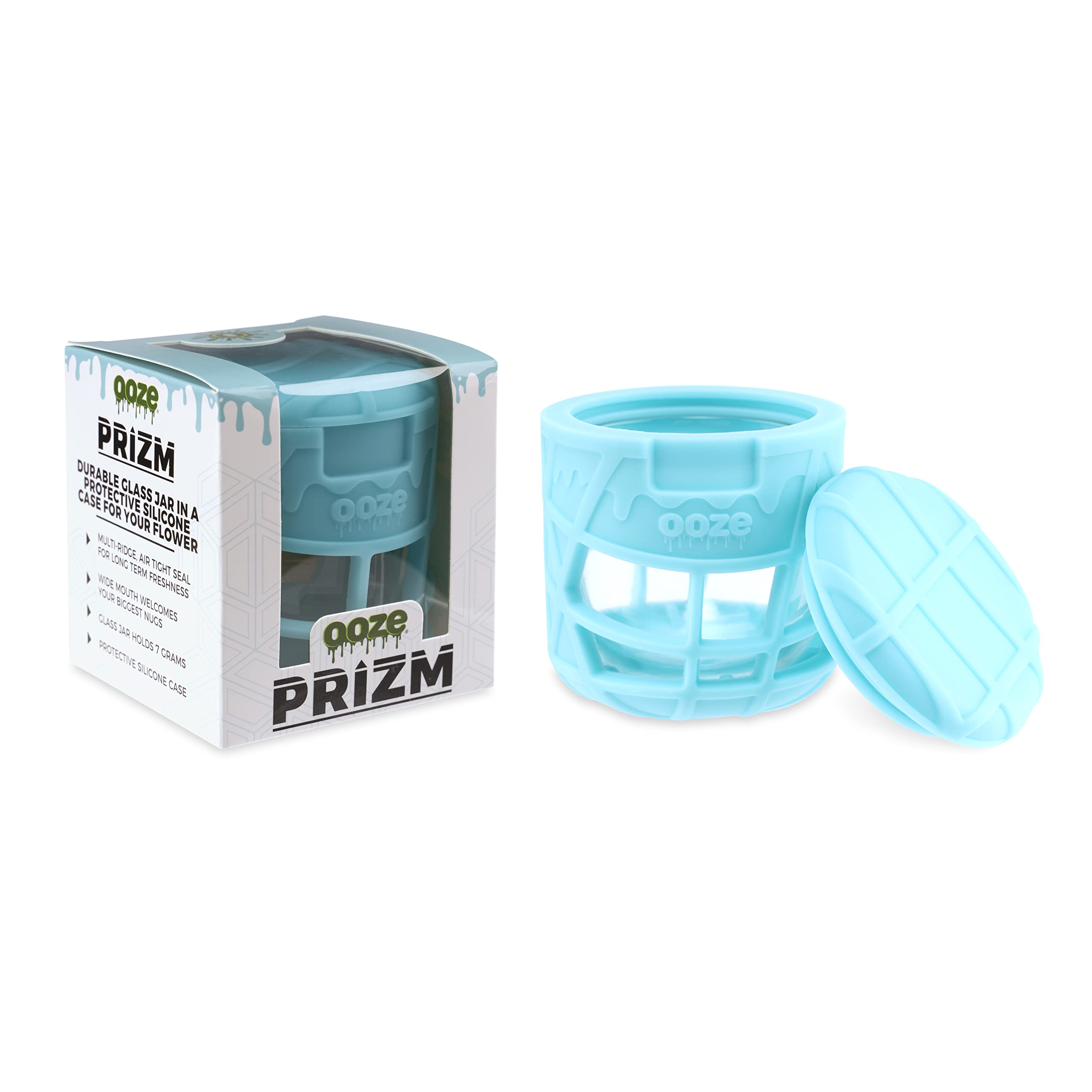 Photograph of product: Ooze Prizm Silicone Stash Jar - Aqua Teal
