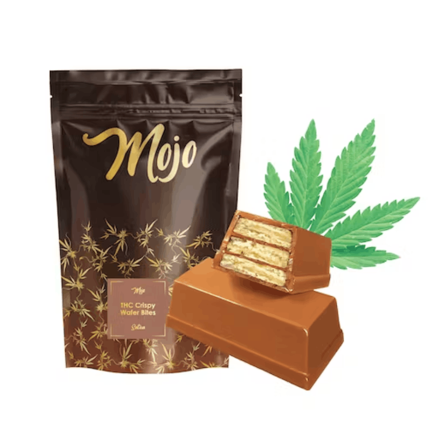 Photograph of product: MOJO | CRISPY WAFER BITES | 200MG | Oui'd