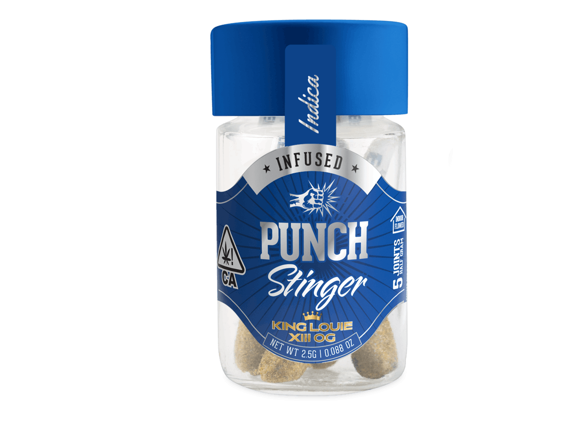 Photograph of product: Punch 5pk Stinger Pre Roll - King Louie XIII
