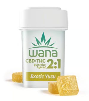 Photograph of product: WANA - 100mg - Exotic Yuzu Hybrid(2:1 CBD/TH-oui)