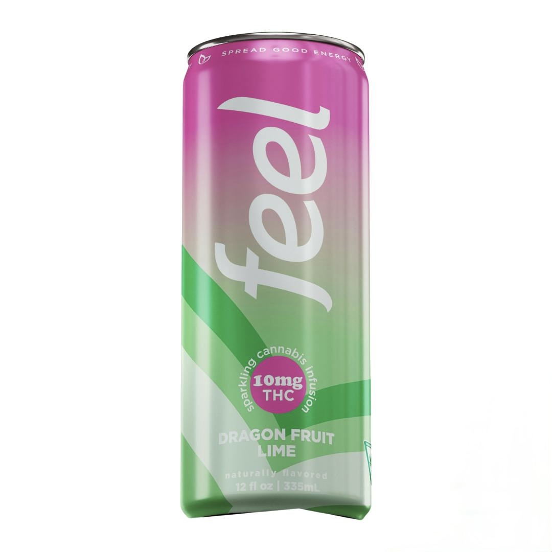 Photograph of product: AU Feel: Dragonfruit Lime 10MG TH-oui:30MG Caffeine Seltzer