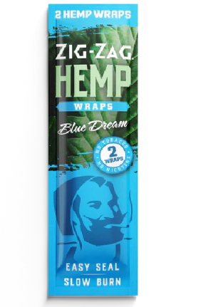 Photograph of product: Zig Zag: Blue Dream Hemp Wraps 2-Pack