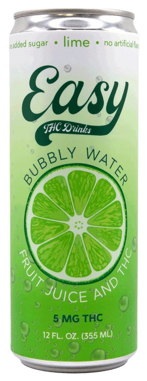 Photograph of product: Lime | 5mg Infused Bubbly | Easy