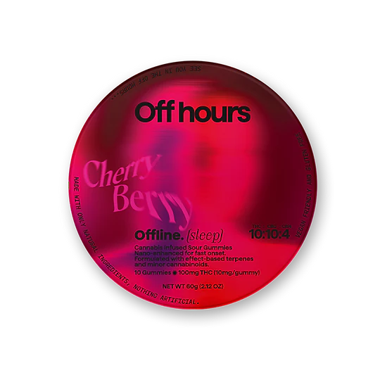Photograph of product: Off Hours Cherry Berry Offline Gummy 100mg