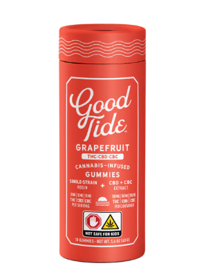 Photograph of product: Grapefruit | Oui'd Gummies | 1:1:1 TH-oui/CBD/CBC | 100mg (10ct)