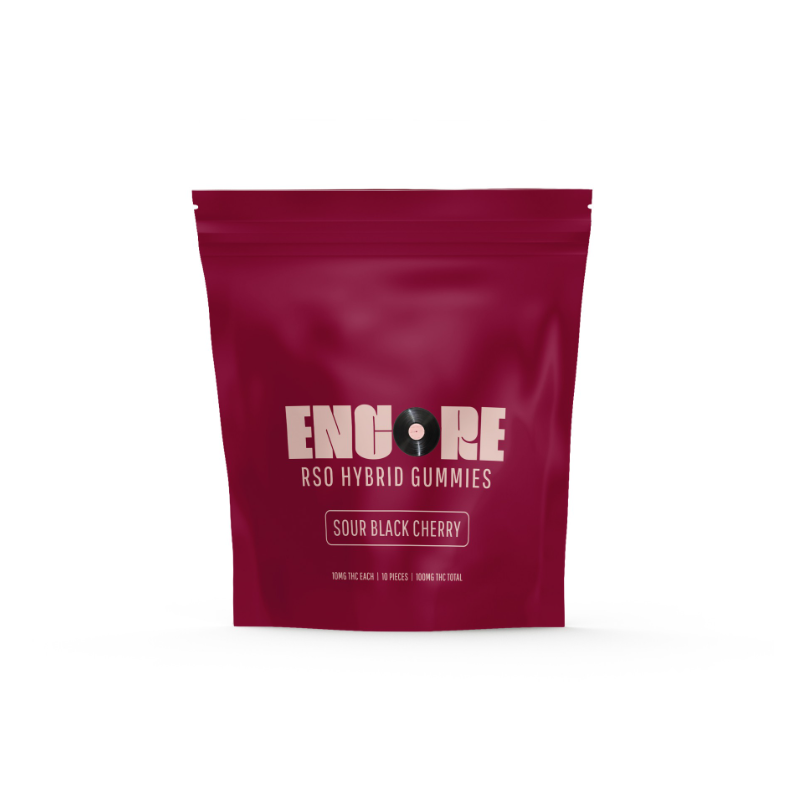 Photograph of product: Encore - Black Cherry - RSO Gummies - 10pk/100mg