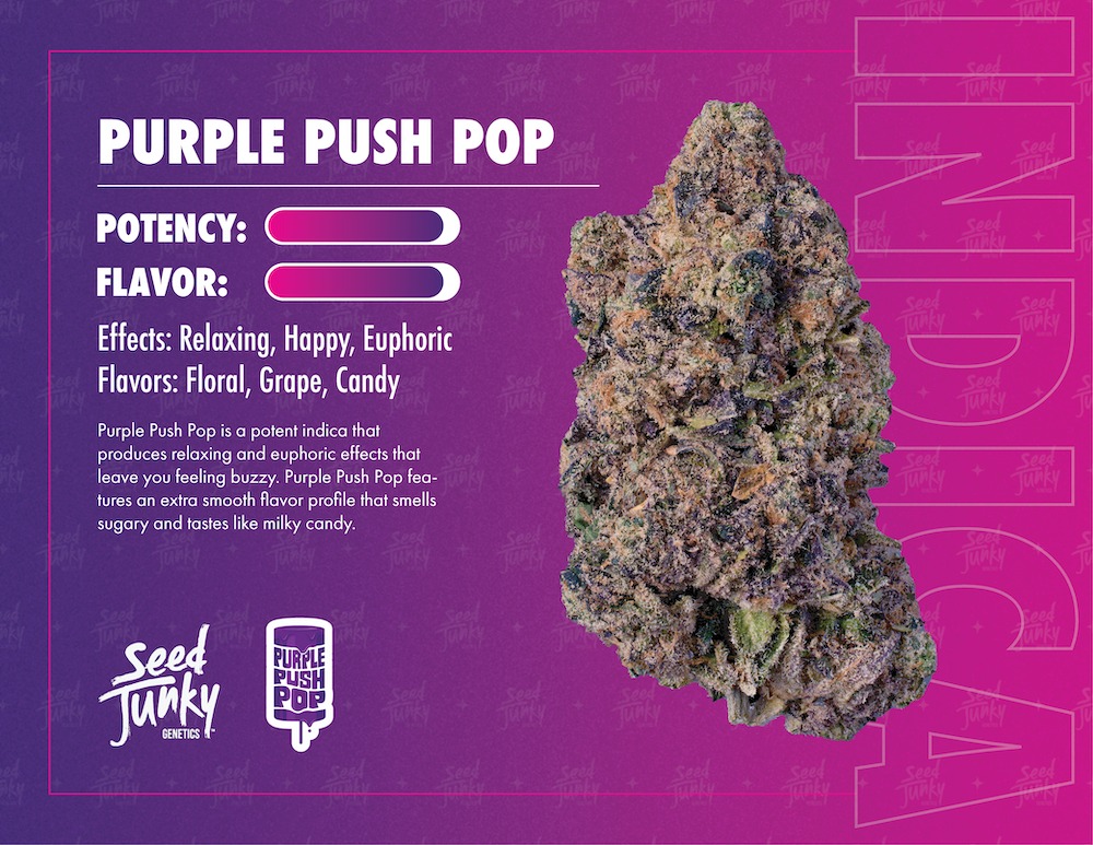 Photograph of product: Seed Junky - Purple Pushpop Pre-Pack - 3.5g