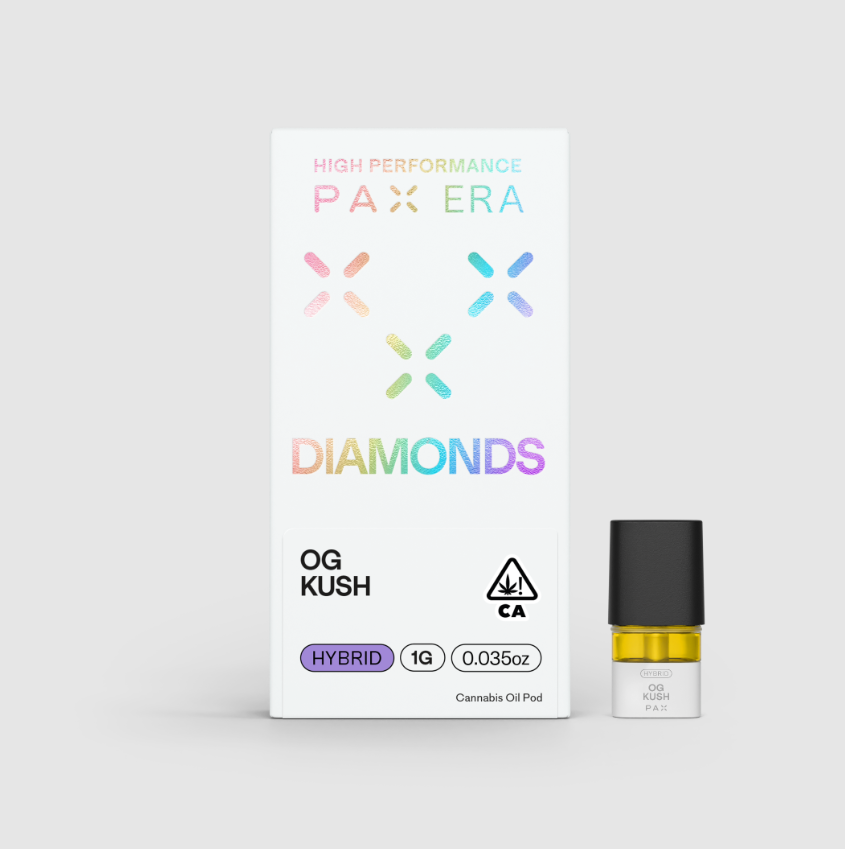 Photograph of product: OG KUSH 1G DIAMONDS PAX POD