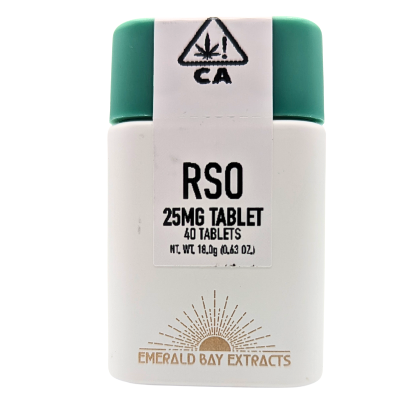 Photograph of product: Emerald Bay Extracts Tablet 71:1 25mg (1000mg) - Valentine X (CBD)