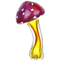 Photograph of product: Amanita Mushroom Fumed Glass Pipe 4.75"
