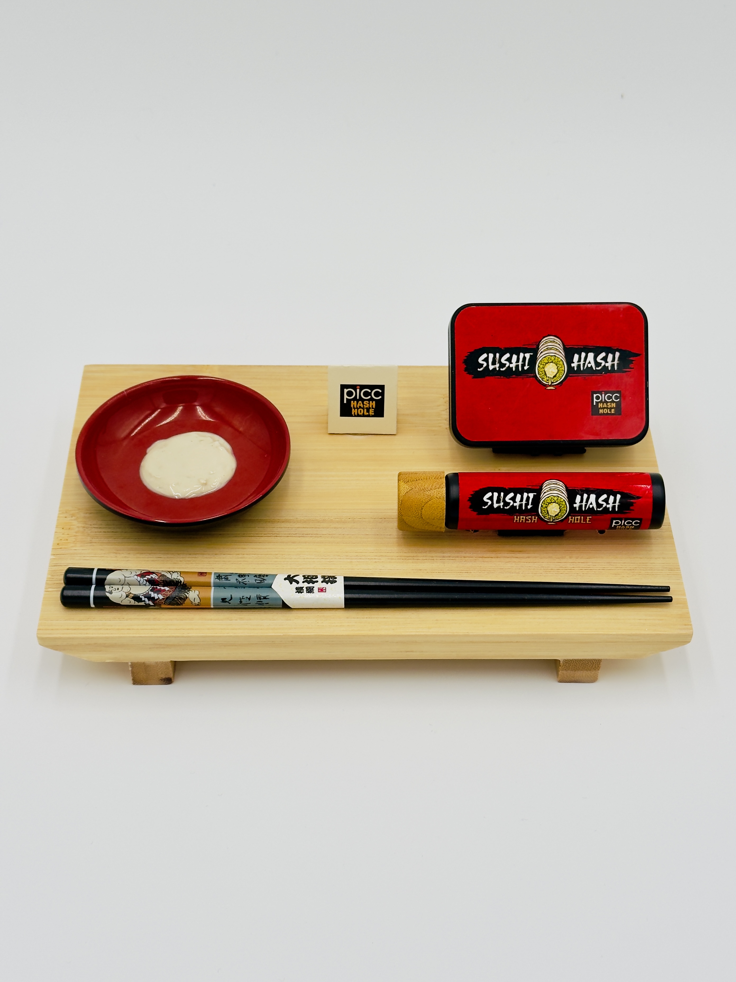Photograph of product: PICC | Sushi au chocolat | Sour Tangie x Grilled Peached | .5g 5pk Infused Pre-Rolls