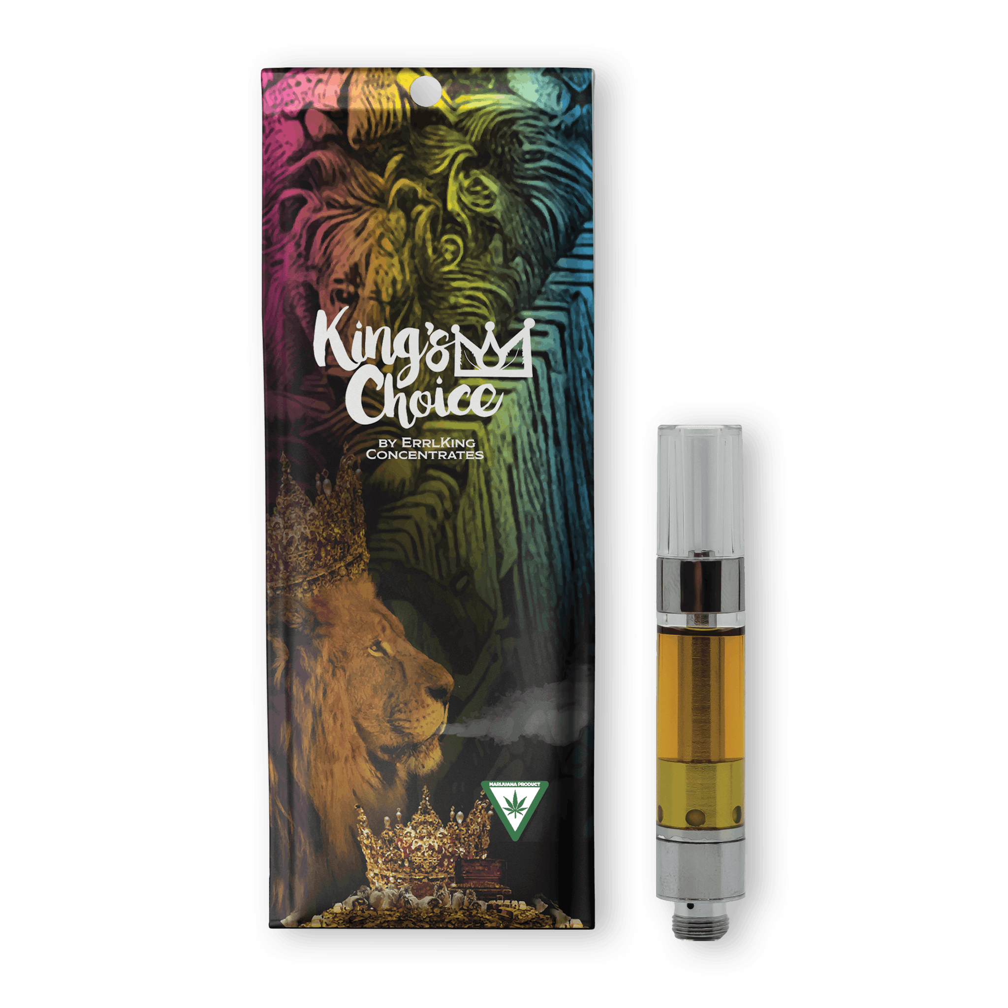 Photograph of product: ERRLKING | King's Choice | Vape Cart | Blackberry Kush | 1g