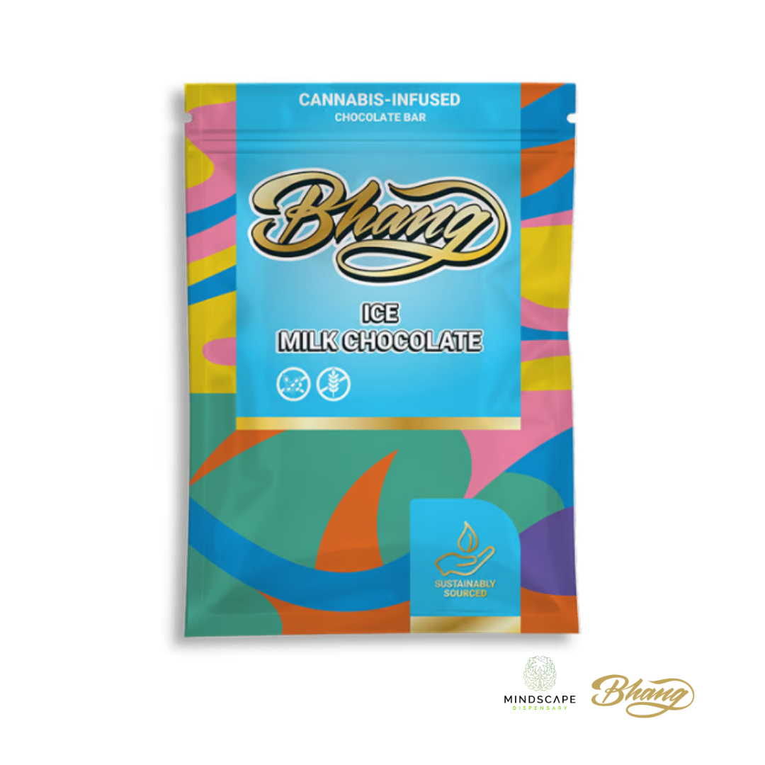 Photograph of product: Bhang Ice Chocolate Oui'd Bar 100mg