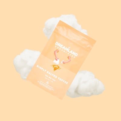 Photograph of product: Milk Chocolate Salted Toffee Chocolate Bar 100mg