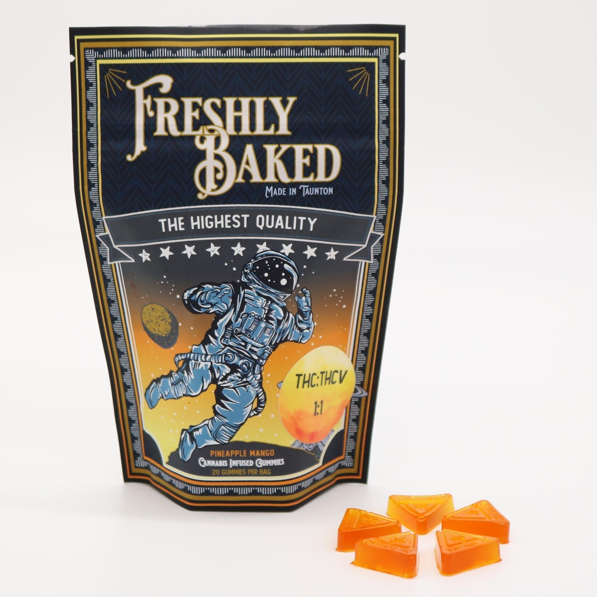 Photograph of product: Pineapple Mango - 1:1 TH-oui/TH-ouiv - 5mg/piece (20 pack)